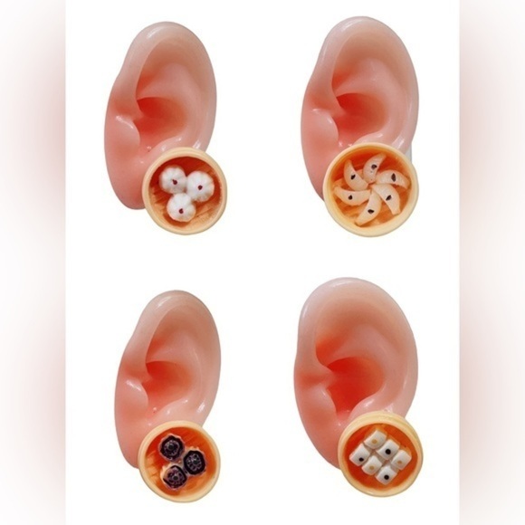 steamed buns / steamed dumplings/ /bao/ /shumai earrings 包子/馒头/小笼包/烧卖/food theme - Picture 4 of 5